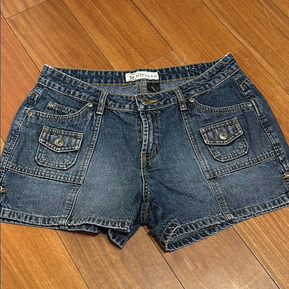 Y2K Low Rise Front Pocket Shorts